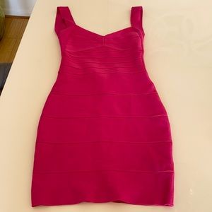 Hot pink party dress